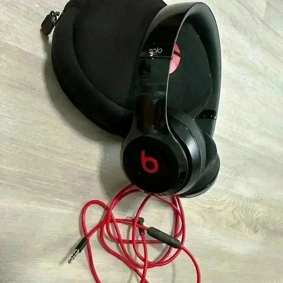 Beats Solo headphones dr.Dre RED & BLACK - Picture 2 of 13